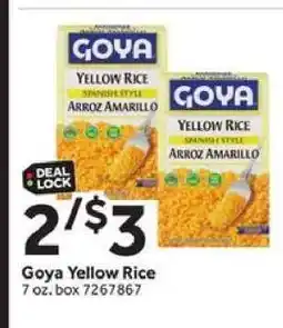 Stop&Shop Goya Yellow Rice offer