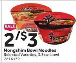 Stop&Shop Nongshim Bowl Noodles offer