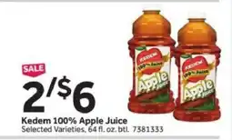 Stop&Shop Kedem 100% Apple Juice offer