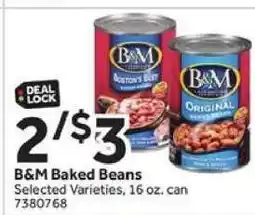 Stop&Shop B & M Baked Beans offer