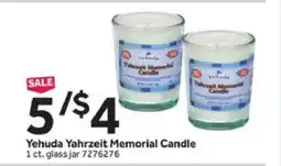Stop&Shop Yehuda Yahrzeit Memorial Candle offer
