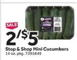 Stop&Shop Stop & Shop Mini Cucumbers offer