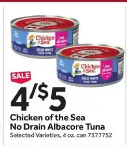 Stop&Shop Chicken of the Sea No Drain Albacore Tuna offer
