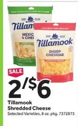 Stop&Shop Tillamook Shredded Cheese offer