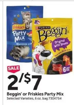 Stop&Shop Beggin' or Friskies Party Mix offer