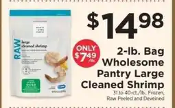 ShopRite Wholesome Pantry Large Cleaned Shrimp offer