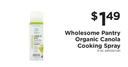 ShopRite Wholesome Pantry Organic Canola Cooking Spray offer