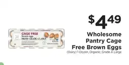 ShopRite Wholesome Pantry Cage Free Brown Eggs offer