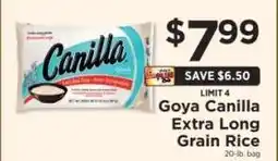 ShopRite Goya Canilla Extra Long Grain Rice offer