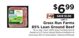 ShopRite Grass Run Farms 85% Lean Ground Beef offer