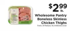 ShopRite Wholesome Pantry Boneless Skinless Chicken Thighs offer