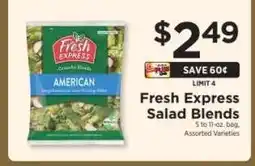 ShopRite Fresh Express Salad Blends offer