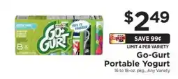 ShopRite GO-GURT Portable Yogurt offer