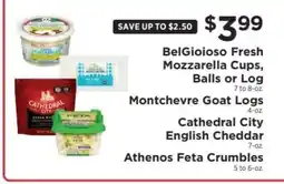 ShopRite BelGioioso Fresh Mozzarella Cups, Balls or Log offer