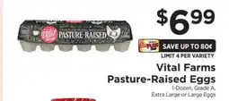 ShopRite Vital Farms Pasture Raised Eggs offer