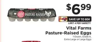 ShopRite Vital Farms Pasture Raised Eggs offer