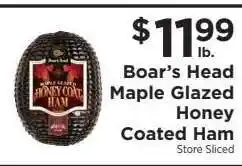 ShopRite Boar's Head Maple Glazed Honey Coated Ham offer