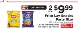 ShopRite Frito Lay Snacks Party Size offer