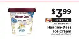ShopRite Häagen Dazs Ice Cream offer