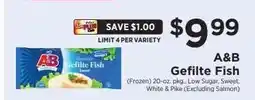 ShopRite A & B Gefilte Fish offer