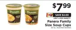 ShopRite Panera Family Size Soup Cups offer