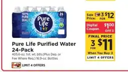 ShopRite Pure Life Purified Water 24-Pack offer