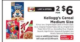 ShopRite Kellogg's Cereal Medium Size offer
