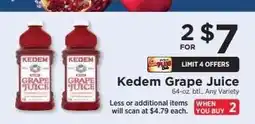 ShopRite Kedem Grape Juice offer