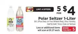 ShopRite Polar Seltzer 1-Liter offer