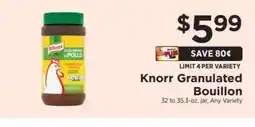 ShopRite Knorr Granulated Bouillon offer