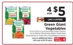 ShopRite Green Giant Vegetables offer