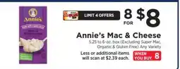 ShopRite Annie's Mac & Cheese offer