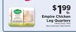 ShopRite Empire Chicken Leg Quarters offer