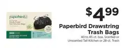 ShopRite Paperbird Drawstring Trash Bags offer