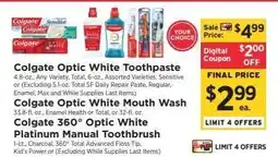 ShopRite Colgate Optic White Products offer
