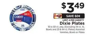 ShopRite Dixie Plates offer