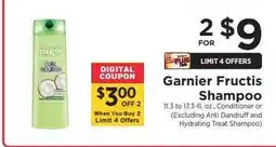 ShopRite Garnier Fructis Shampoo offer