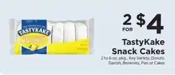 ShopRite TastyKake Snack Cakes offer
