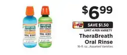 ShopRite Therabreath Oral Rinse offer