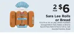 ShopRite Sara Lee Rolls or Bread offer
