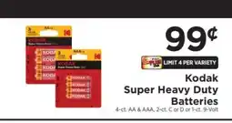 ShopRite Kodak Super Heavy Duty Batteries offer