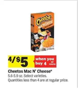 Meijer Cheetos Mac'N Cheese offer
