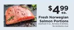 ShopRite Fresh Norwegian Salmon Portions offer
