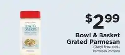 ShopRite Bowl & Basket Grated Parmesan offer
