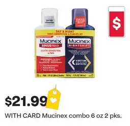 CVS Mucinex combo 6 oz 2 pks offer