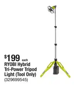 The Home Depot RYOBI Hybrid Tri-Power Tripod Light (Tool Only) offer