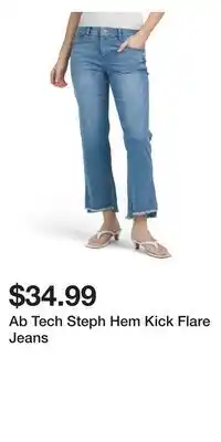TJ Maxx Ab Tech Steph Hem Kick Flare Jeans offer