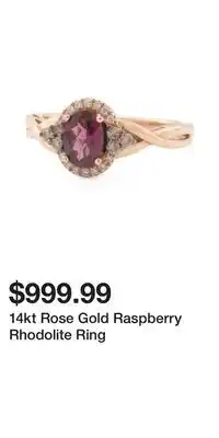 TJ Maxx 14kt Rose Gold Raspberry Rhodolite Ring offer