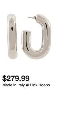 TJ Maxx Made In Italy Xl Link Hoops offer
