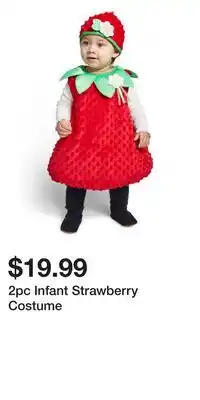 TJ Maxx 2pc Infant Strawberry Costume offer